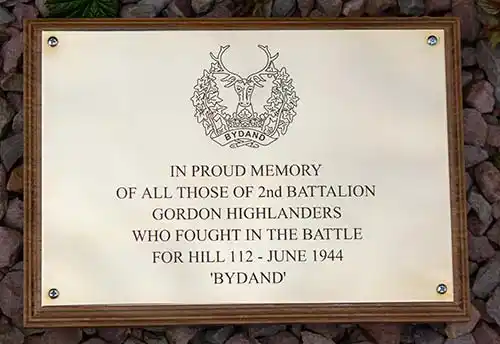 Plaque with detailed logo