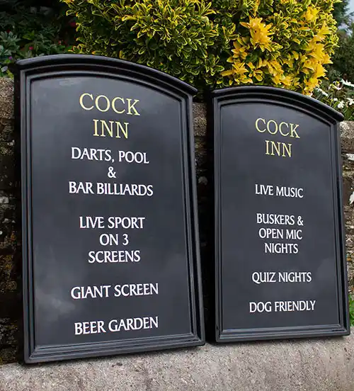 Fibregass signage