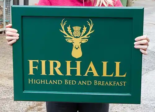 Traditional Painted Hanging Sign