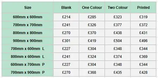 Full Frame Hanging Sign Prices