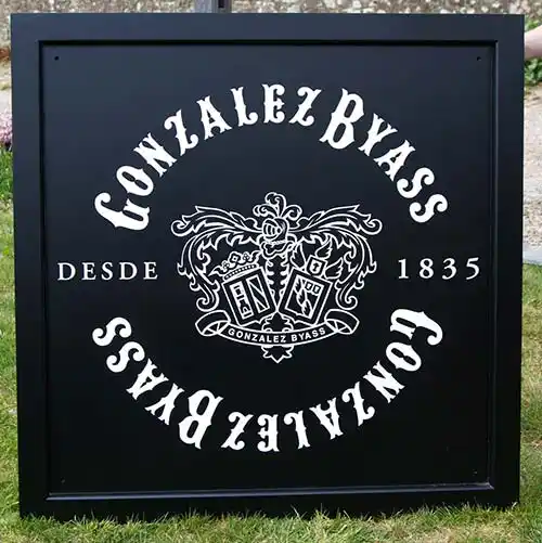 Black and White Framed Sign