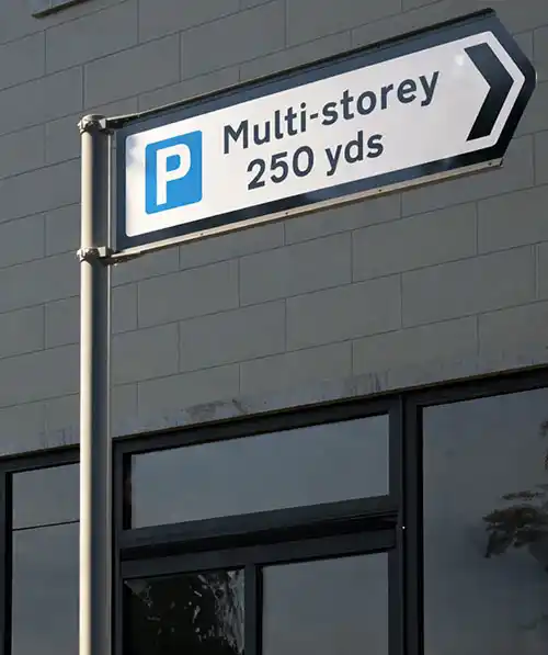 Aluminium Post with Sign