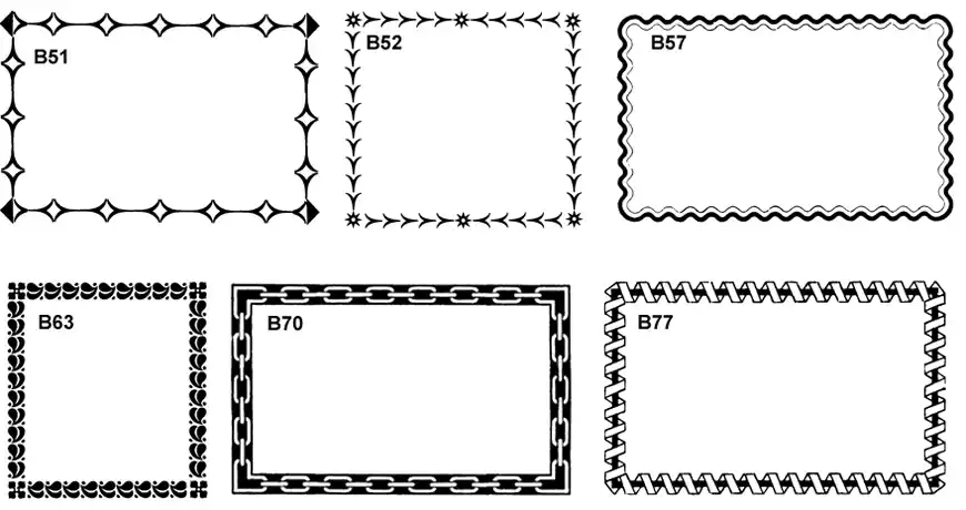 Decorative borders