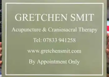Wood sign painted in Farrow and Ball Lichem