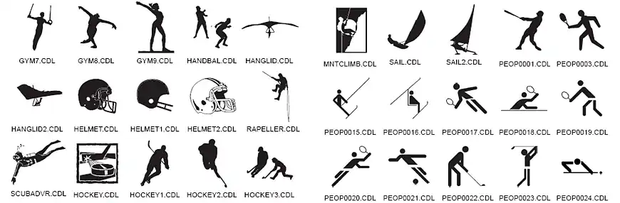 Sport and leisure pursuits, gymnastics, hang gliding, helmet, lacrosse, scuba diving, sailing