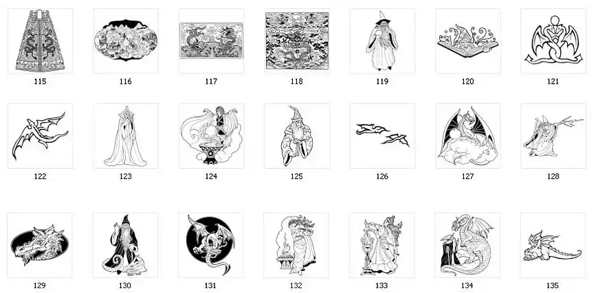 Wizard and dragon images
