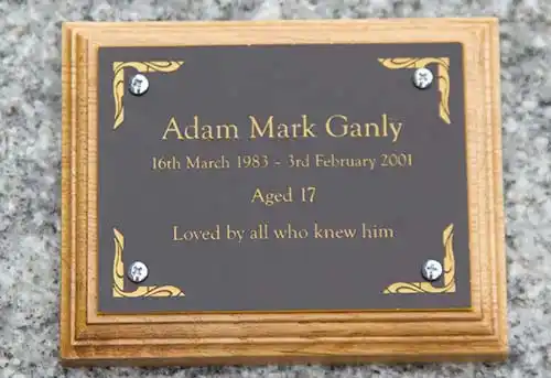 Engraved Memorial Plaque