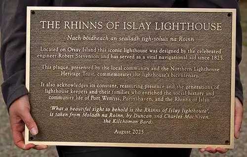Bronze Lighthouse Plaque