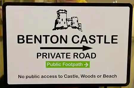 Aluminium plate sign with radius corners