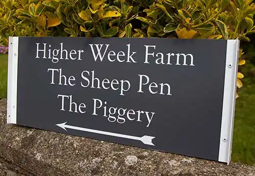 These are made from tough durable aluminium composite T-Channel Sign for Posts