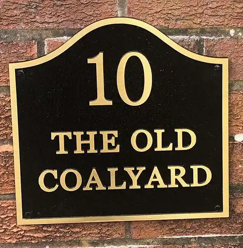Cast Metal Sign