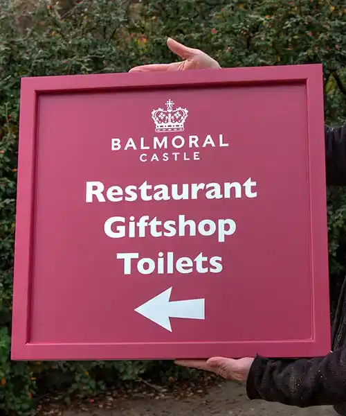 Painted framed signs
