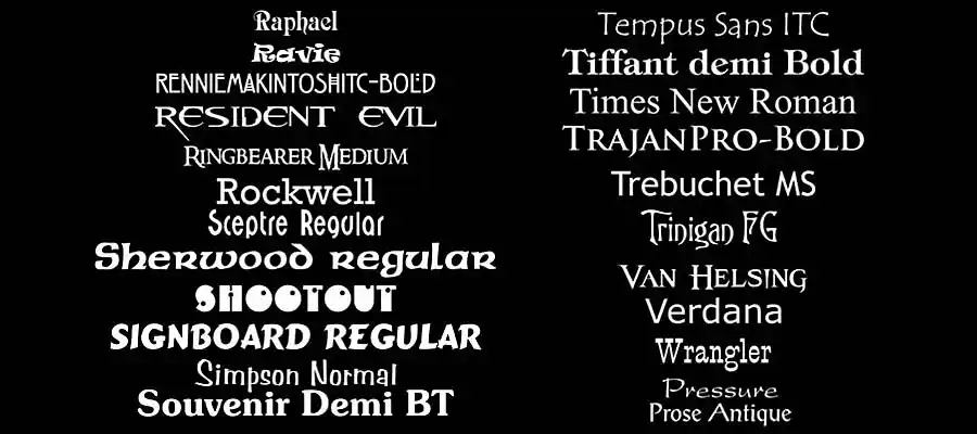 Fancy Fonts