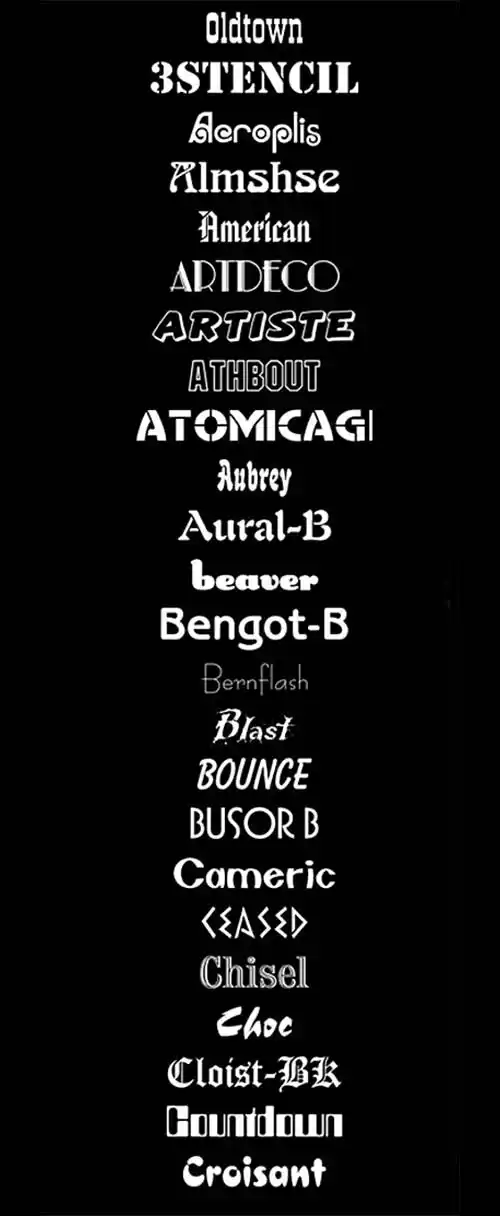 Fancy Fonts