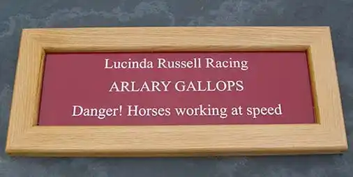 Oak Framed Sign