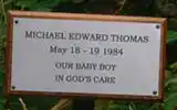 Memorial signs made in a variety of materials