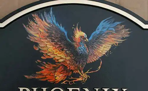 Pheonix House Sign