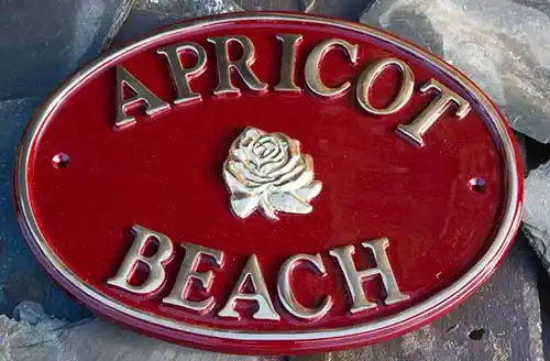 Brass House Sign