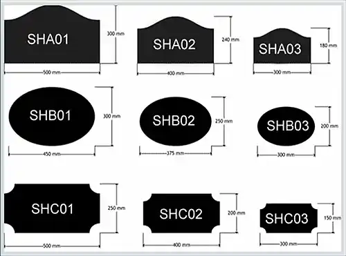 We can also make bespoke shapes Shapes for House Signs