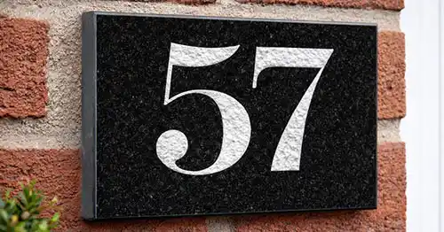 Granite House Number