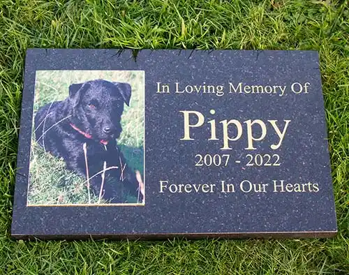 Granite Memorial with Inlaid Photo