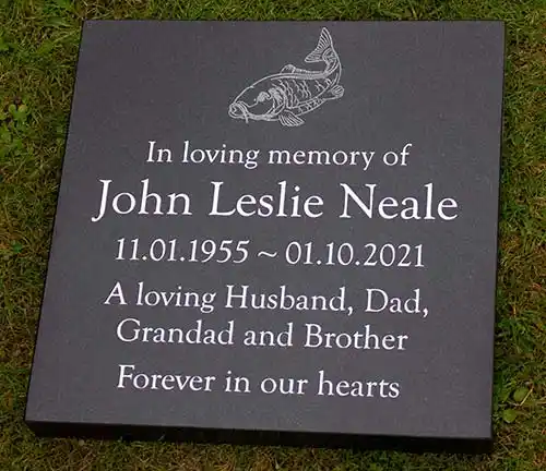 Images can be added to any of the tablets. Slate Memorial Tablet
