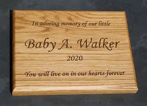 Baby Wooden Memorial