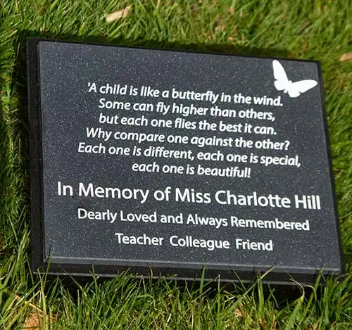 Childs Engraved Memorial Plaque