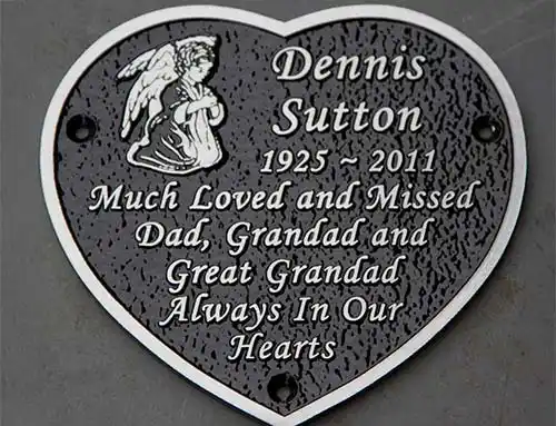 Cast Aluminium Heart