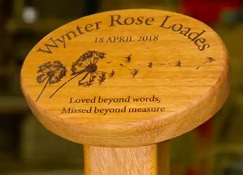 Oval Wooden Memorial