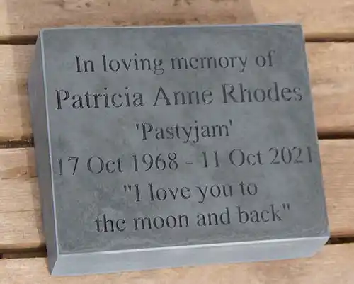 Slate Memorial Wedge