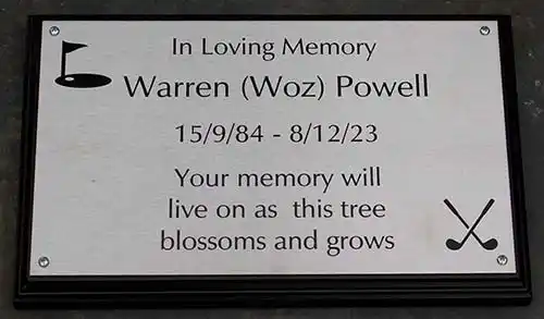 Laser Engraved Stainless Steel Plaque