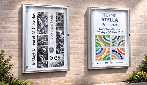These were anodised aluminium but painted versions are available. Wall Mounted Heavy Duty Notice Boards