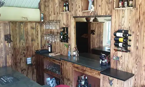 Slate bar top