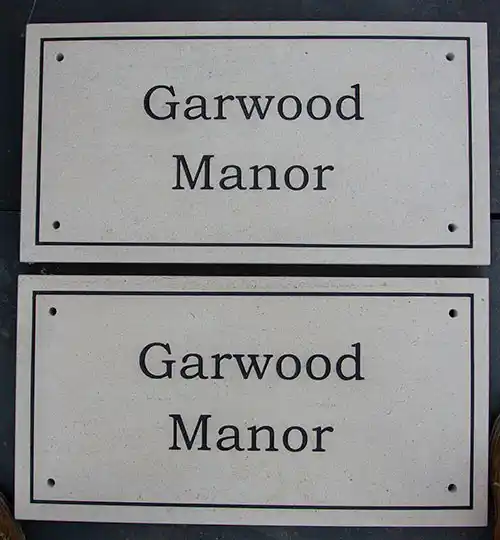 Purbeck Stone House Signs
