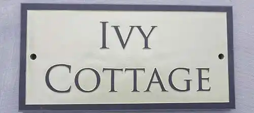 Raised Slate Letters - Lichen Background