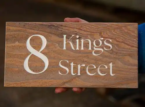 Sanstone Address Sign