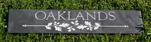 Image on signdeep engraved and painted