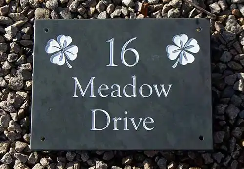 Slate Address Sign