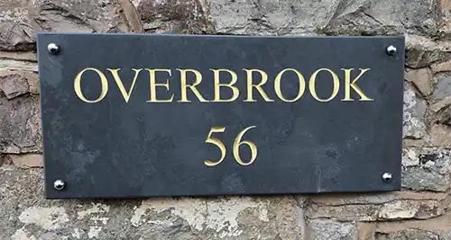 Customers Slate Sign