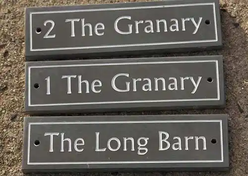 Standard slate sligs for holiday cottages Holiday Cottage Signs