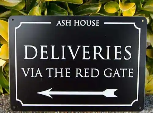 White Lettering - Black Board