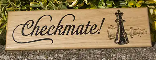 We are able to use detailed images on the wooden signs. Wooden Sign With Image