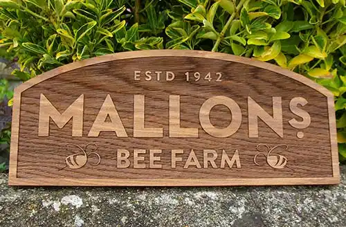 Reversed Lasered Drift Wood Sign