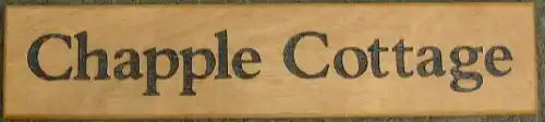 Iroko House Sign
