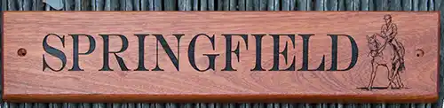 Sapele sign with picture