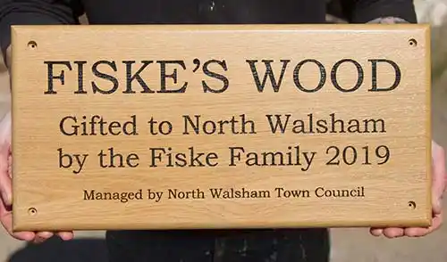 Oak Plaque