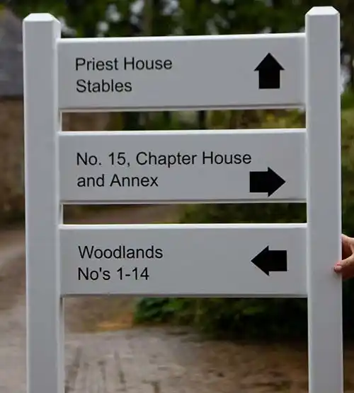 Painted Harwood Ladder Sign