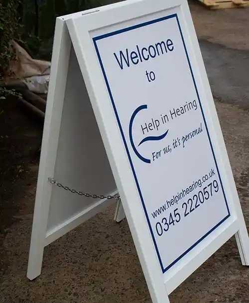 White Painted A-Board