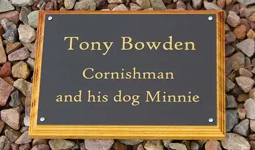 Acrylic Plaque on Backing Board
